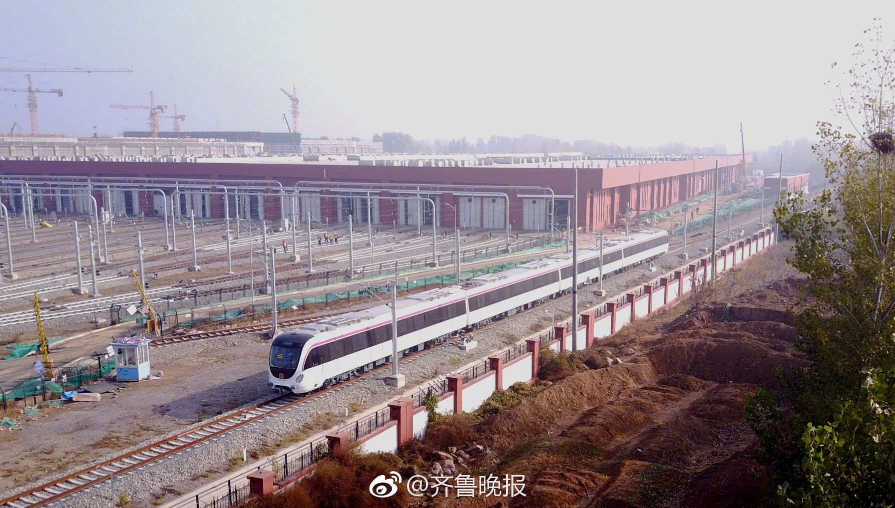 济南地铁通车倒计时!来看看范村车辆基地建的