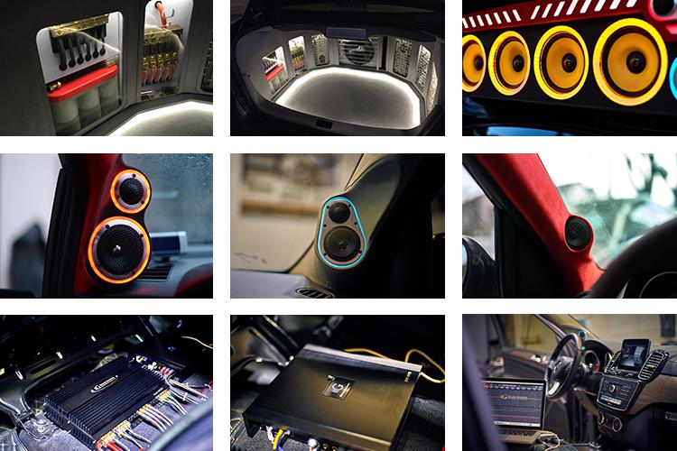 日产途乐发烧改装德国黄金声学 德国SO 诗韵三分频 西宁丽声音响