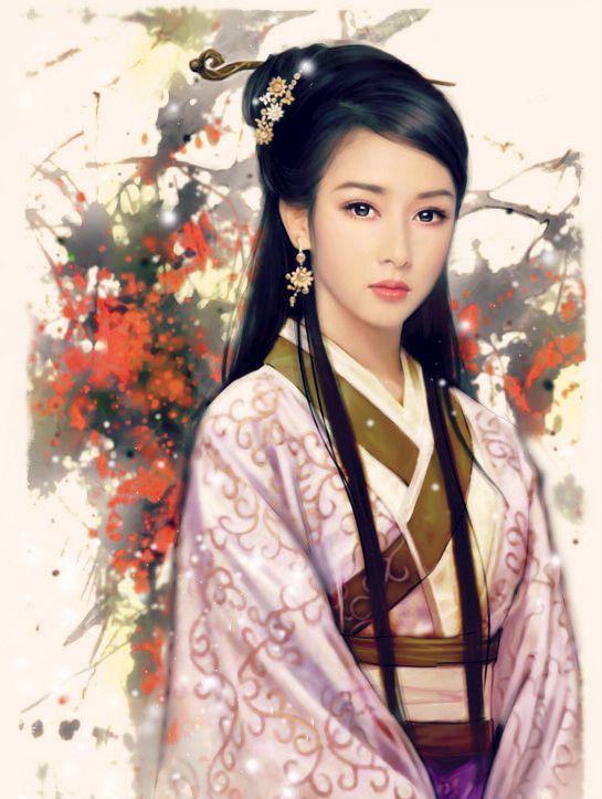 美女插画图:欧美,视频,现代古风美女比基尼的劈叉图片