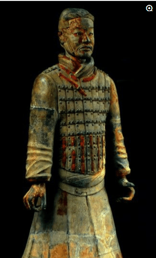 彩色兵马俑图片