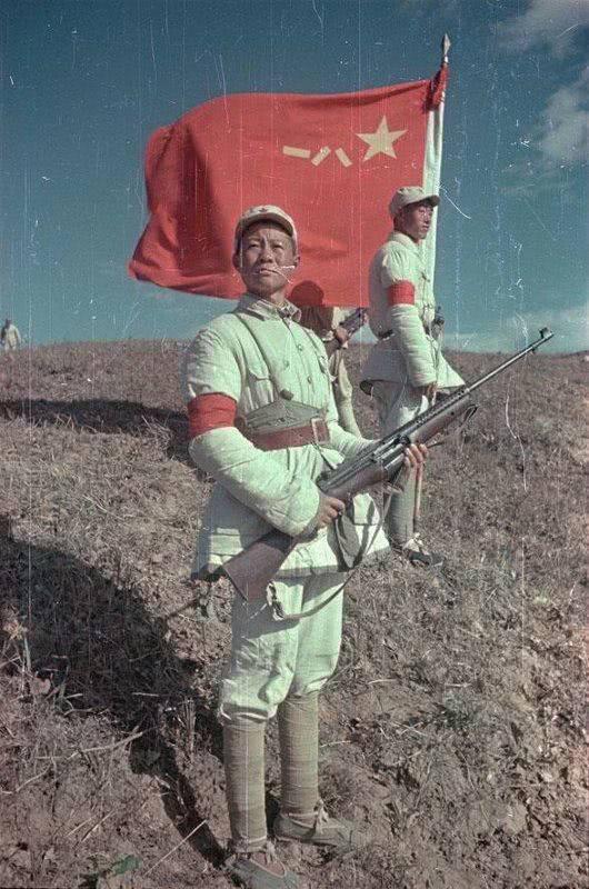 1949年解放军彩色照片,第一张是彭总,最后一张是朱老总