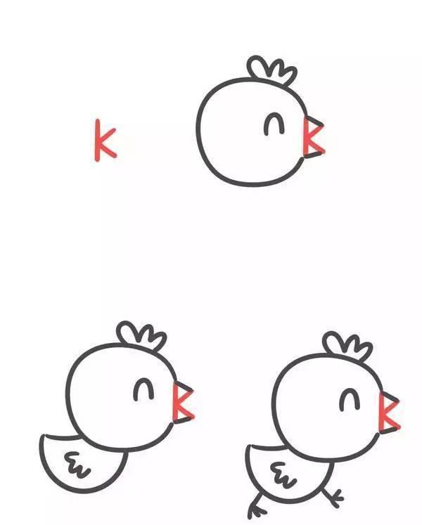 26个英文字母简笔画,把字母画成小动物,又萌又好学