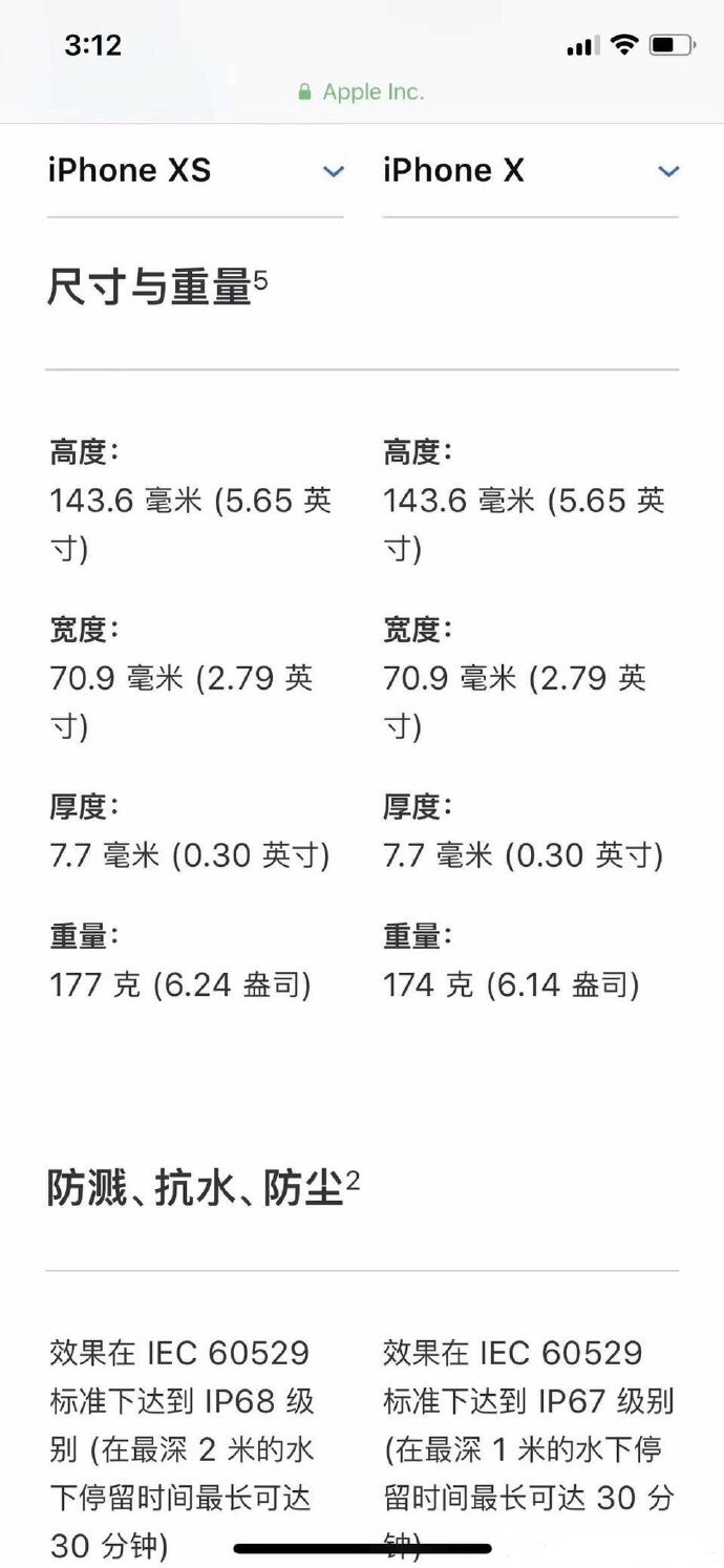 IphoneX参数,iphone7参数 iphonex下架的原因,估计看完iphone xs和iphone x的参数对比图