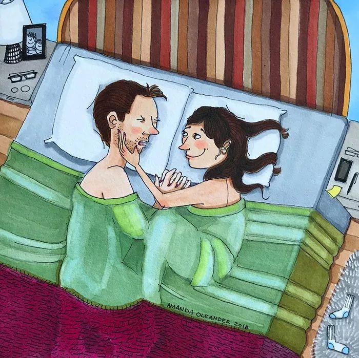 一组看了让人感叹生活不易的情侣漫画,有你们