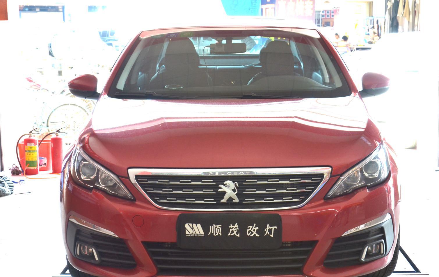 佛山改灯哪里好_16款标志308改灯改装海拉5双光透镜