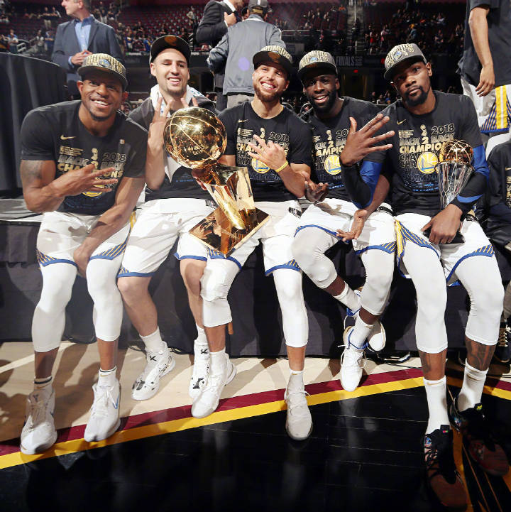 2017-18赛季NBA总冠军属于金州勇士队