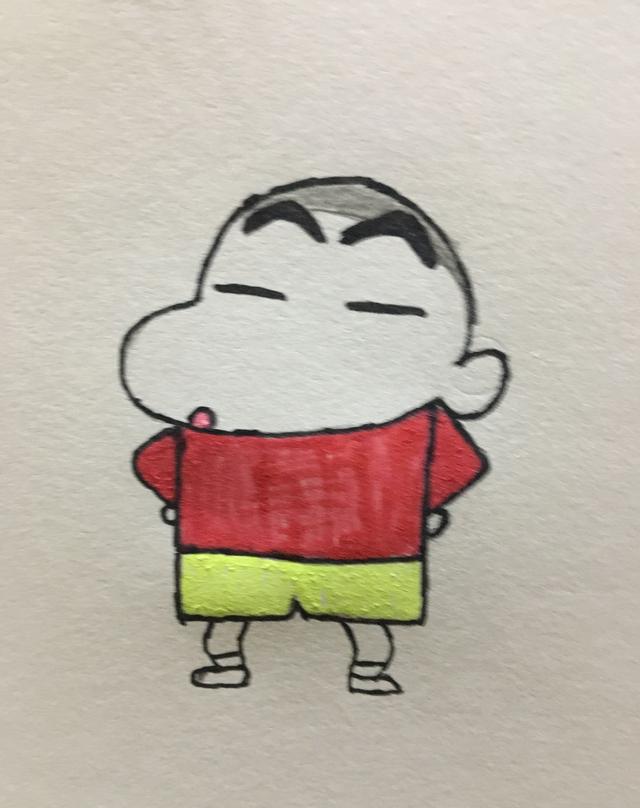 简笔画——蜡笔小新的画法