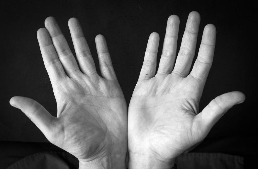 手的照片特写: 年龄迥异, 不同职业的人的双手