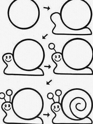 幼师图库:圆的变形简笔画