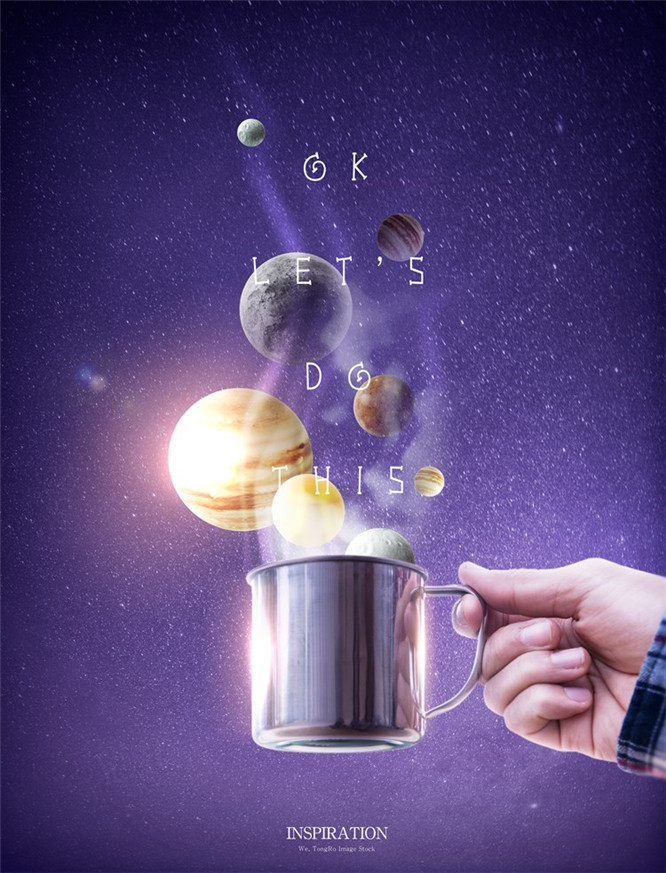 科技科幻星球创意想象宇宙空间广告海报