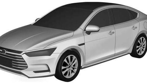 Dragon Face前脸 比亚迪新一代秦专利图 4月北京车展正式发布