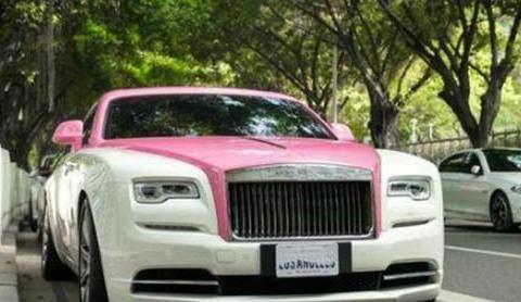 广州唯一一辆600万粉色魅影，车漆很骚气，车主不知是谁！