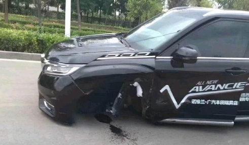 广本冠道也断轴, 轮子不翼而飞/大众排放作弊测试据点被曝