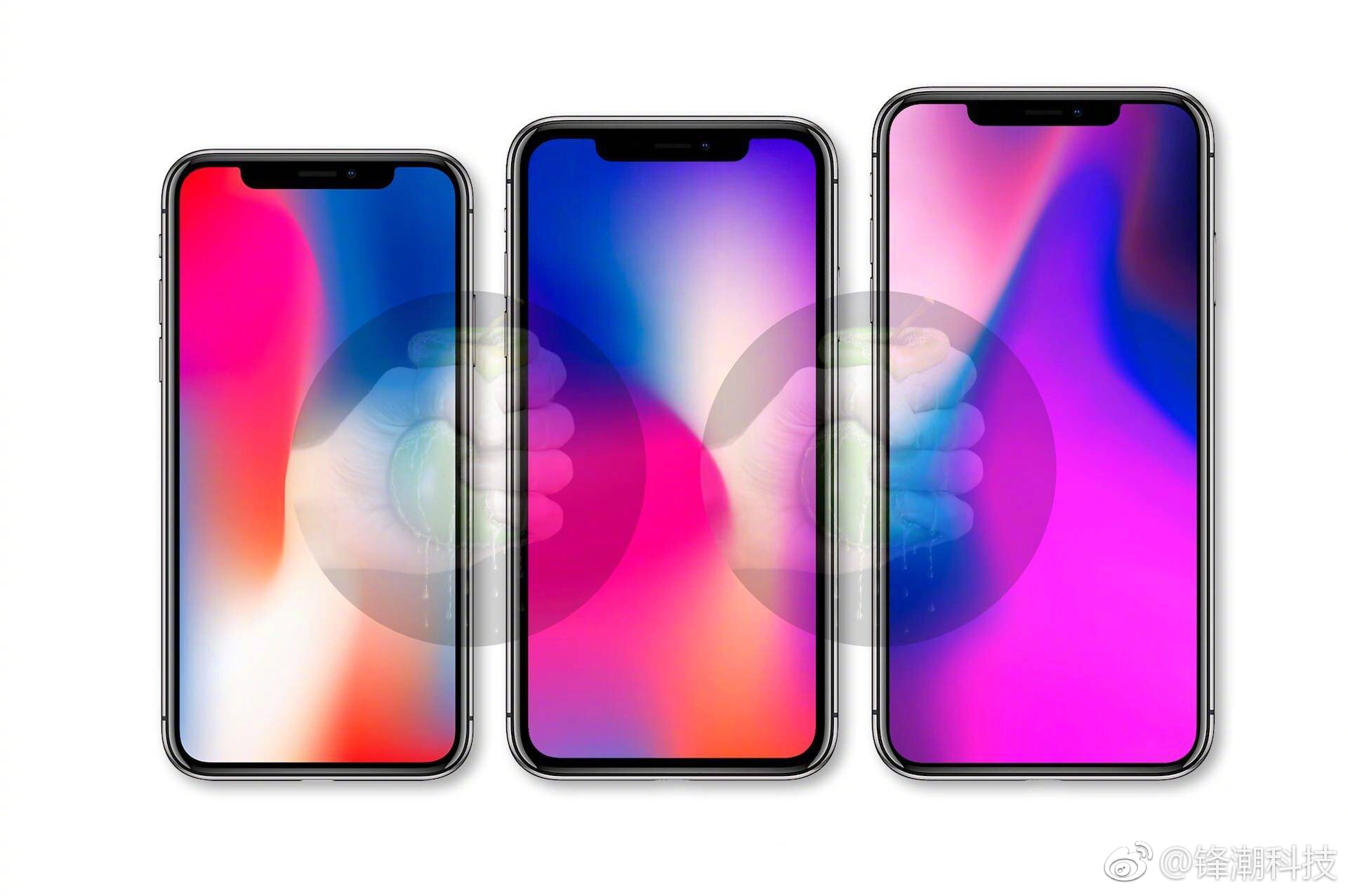 iphone x(2018)渲染图曝光:6.1英寸款配单摄
