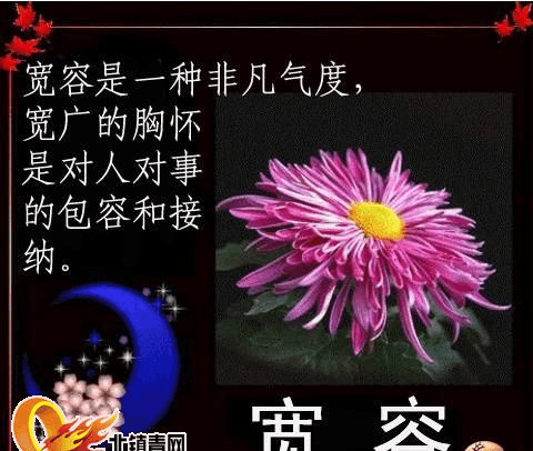 人要想笑看人生, 需要有理解很宽容的心态。