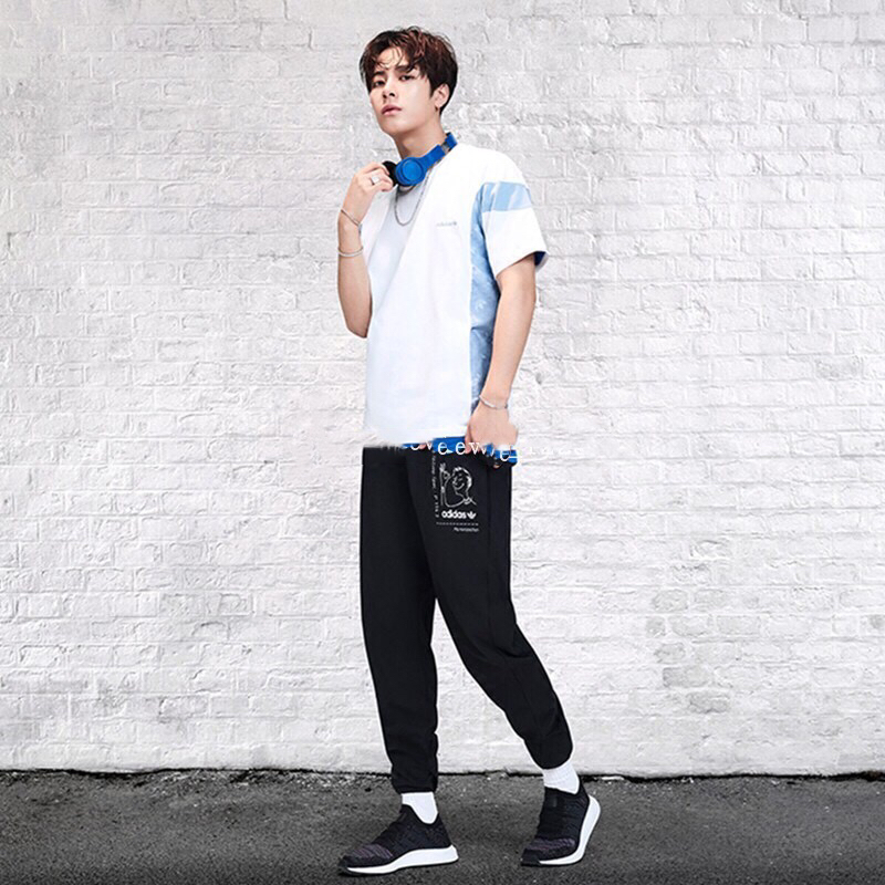 帅到极致的Adidas三叶草18新品王嘉尔同款印