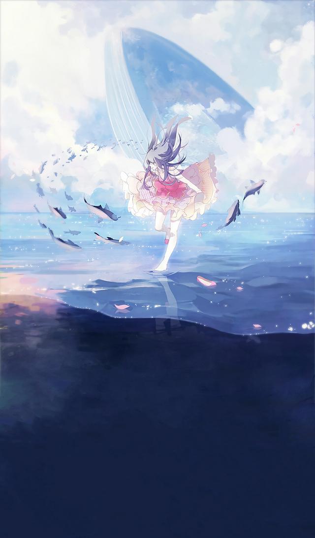 「高清壁纸」二次元唯美高清壁纸,你若花开,蝴蝶自来