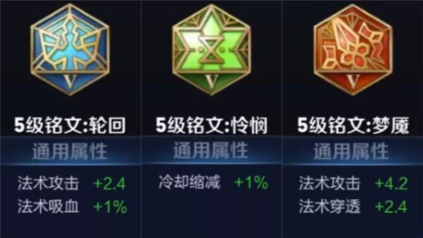 王者荣耀:法术铭文可以分几类?法术穿透铭文可