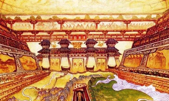 揭秘秦始皇地宫之秘，秦始皇内部复原图，场面极其宏大壮观
