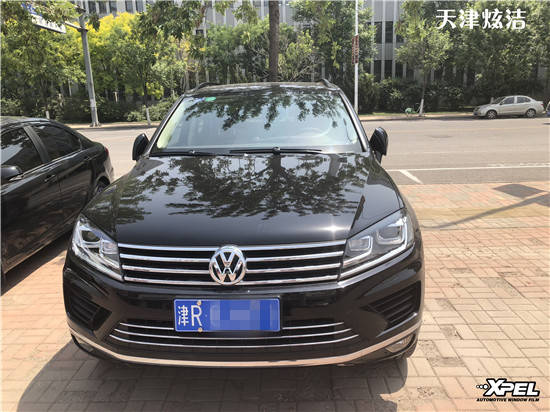 大众途锐装贴XPEL隐形车衣-天津炫洁完美保护