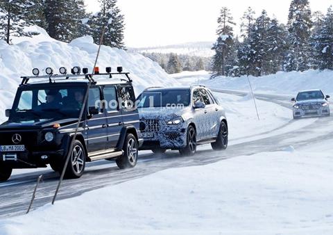 奔驰-AMG GLE63谍照曝光 搭载4.0升V8双涡轮引擎