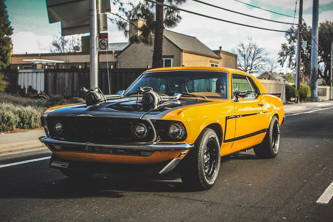 双涡轮增压引擎 1969 TT 野马