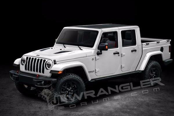 Jeep全新一代牧马人推皮卡车型！或将于明年发布！