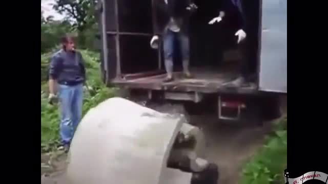 各种搞笑卸货失误，智商不够下次还是不要卸货了吧  ​