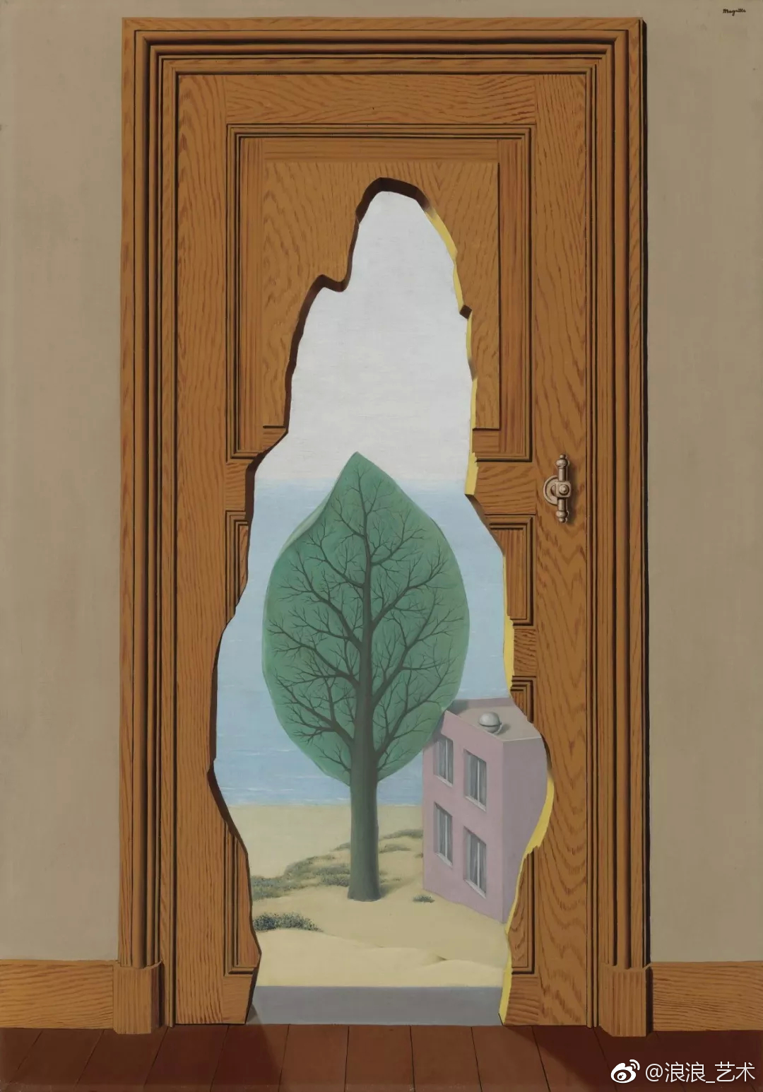 马格里特,油画欣赏。