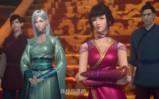 斗破美女:萧炎吊打黑岩城两美女,v美女二品炼药受苍穹刑鞭广场图片