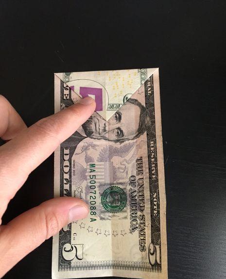 钞票折纸衣服教程再次升级 打领带的衬衣叠法