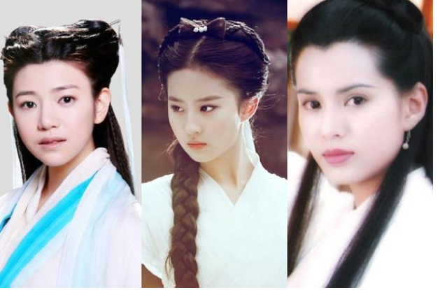 盘点：女星的“小龙女妆”，李沁酷似李若彤，赵丽颖最惊艳