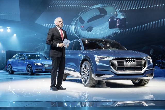 2020年奥迪预计推出3款新能源汽车,其中一款为概念SUV的量产版
