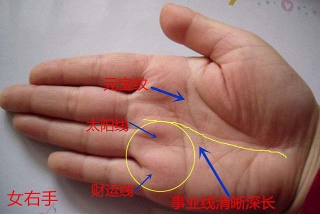 这3条手掌纹,左手握权,右手握财 ,1000人中就一个