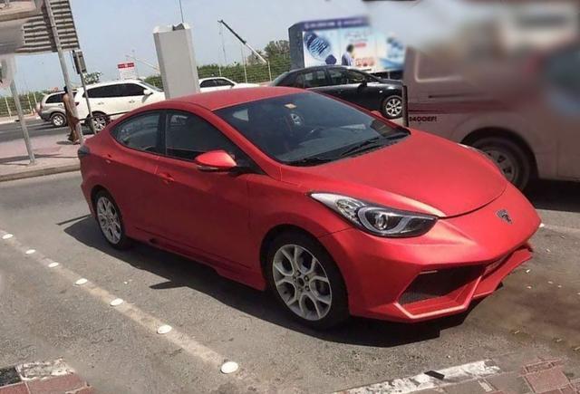 现代朗动改装成兰博基尼的样子 回头率百分百