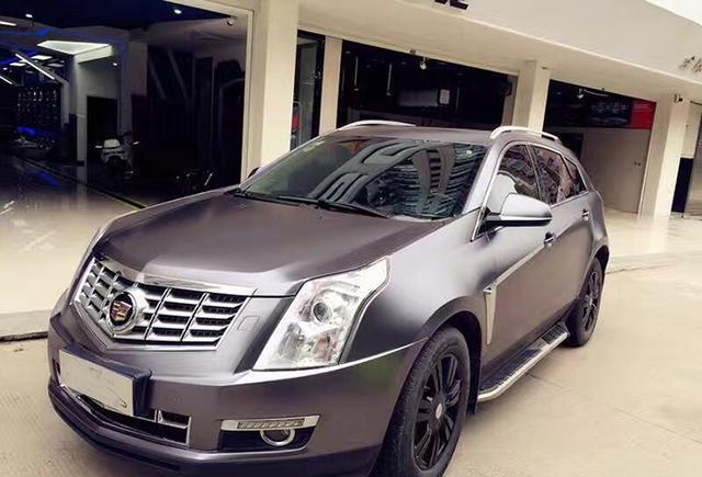 凯迪拉克SRX电光钨钢车身改色贴膜 低调, 稳重, 大气