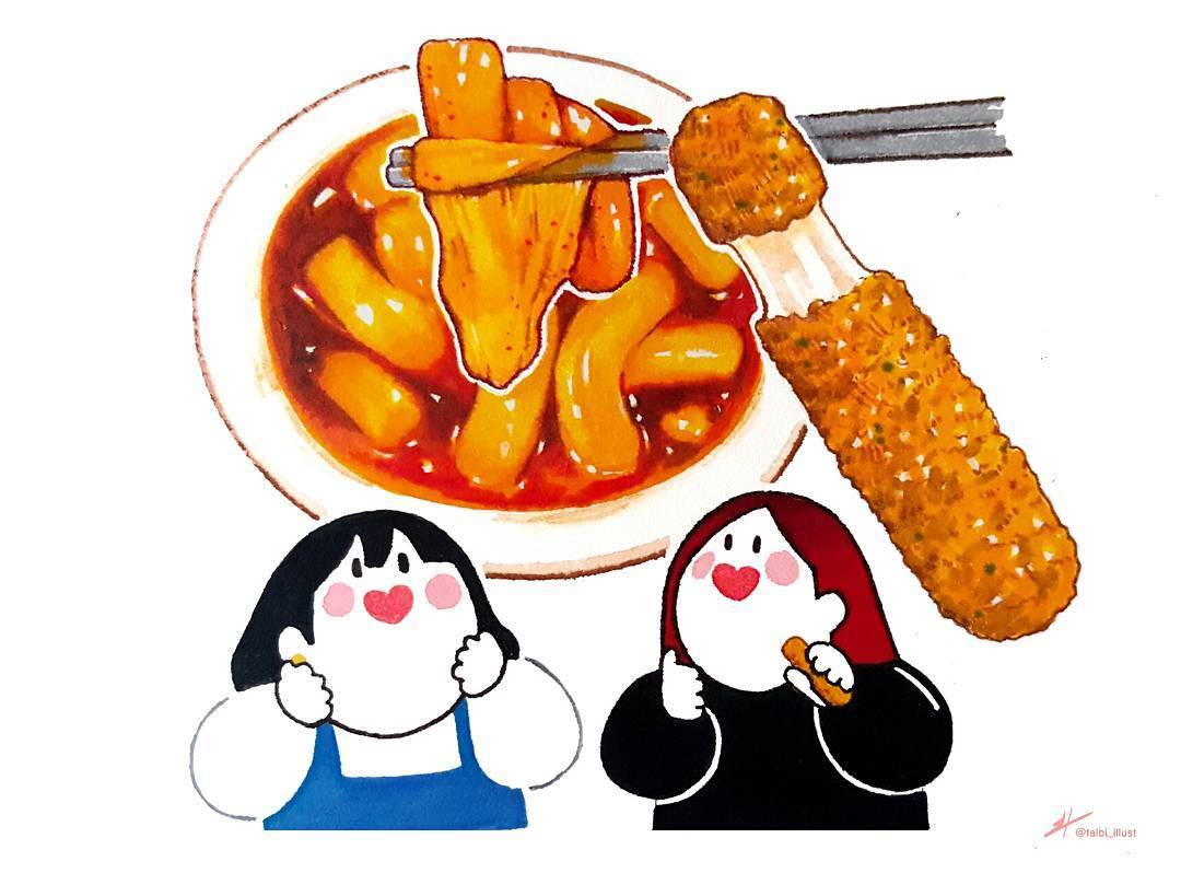 韩国插美食talbi将自己画师通的卡融入到啤酒形象中,插画,冰淇淋.美食华林昙图片