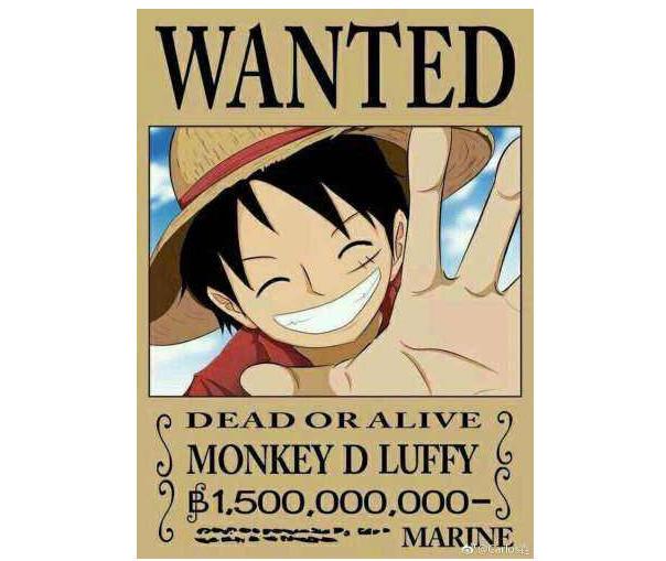 海贼王赏金排名图片