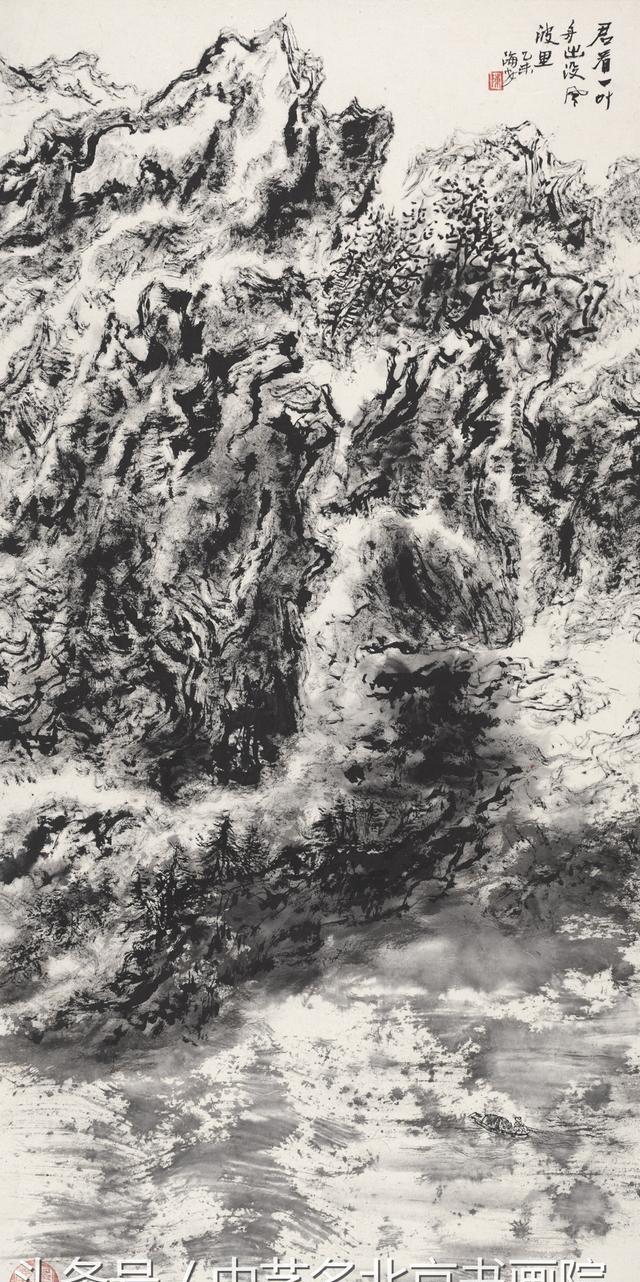 焦墨山水画家陈海安