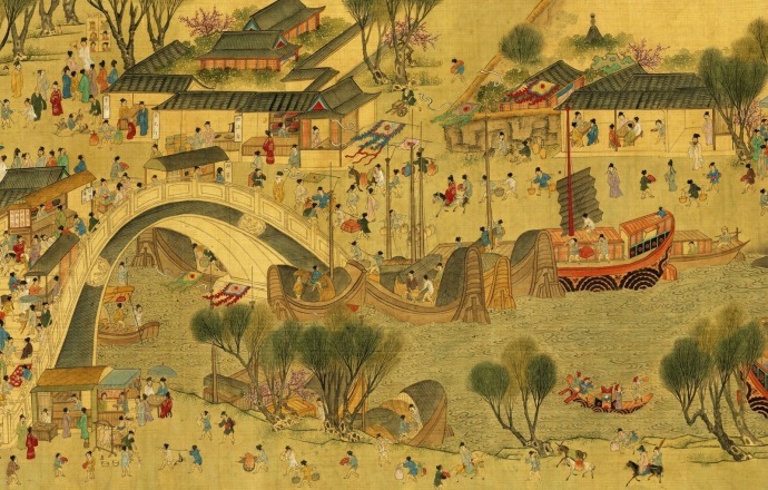 明朝中期苏州繁荣的景象|仇英《清明上河图》