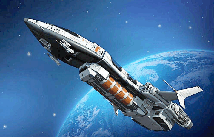 在无阻力的宇宙中，无止尽喷射的飞船，可以接近甚至超越光速吗?