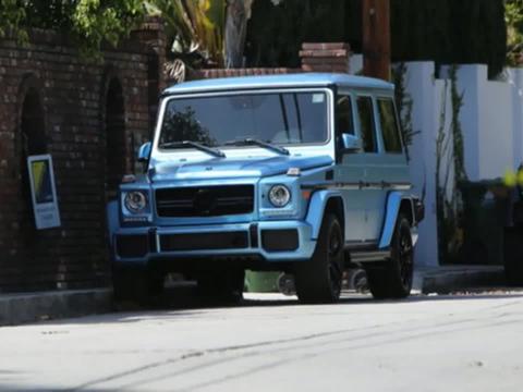 最爱这种颜色 贾斯丁比伯的奔驰G级