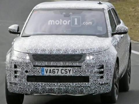 新款路虎揽胜极光赛道路试