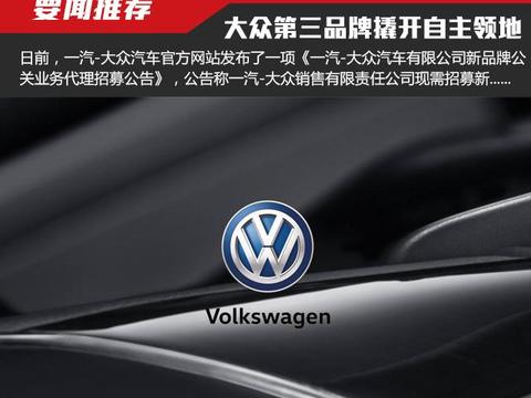 大众第三品牌撬开自主领地