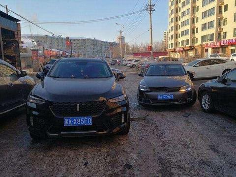 大众速腾侧面撞击长城WEY VV7 这差距让我想当场卖车