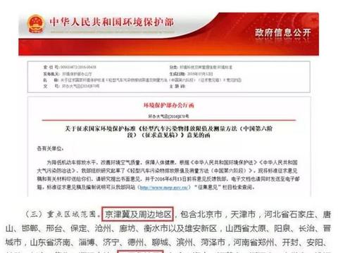 史上最严国六排放标准提前到来！你的车不能开了？
