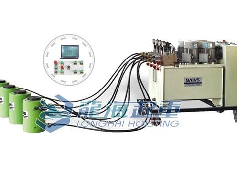 龙升同步<em>分离</em><em>式</em>千斤顶,解决了重物顶升时易倾斜问题