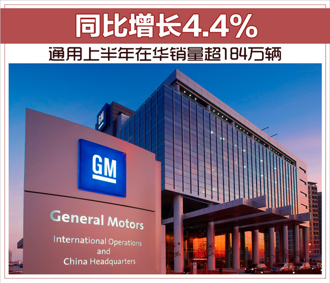 通用上半年在华销量超184万辆 同比增长4.4%