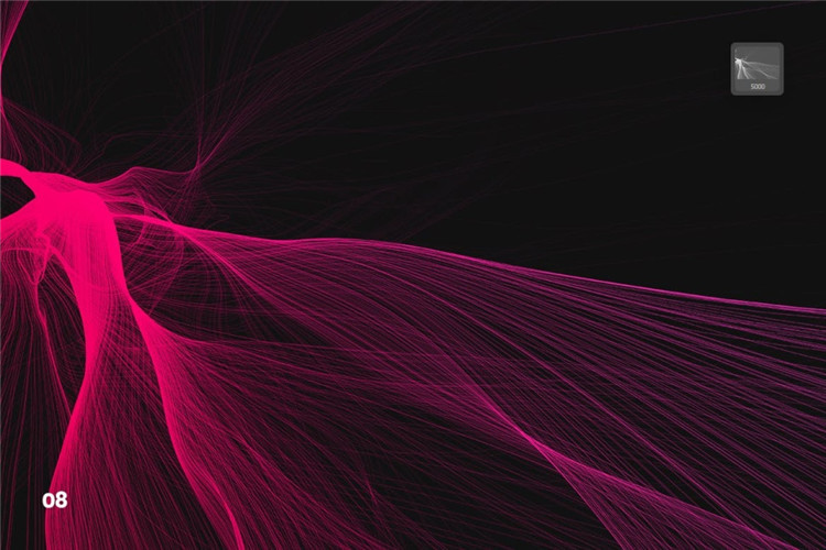 抽象数字平滑未来科技科幻渐变抽象数字PS笔