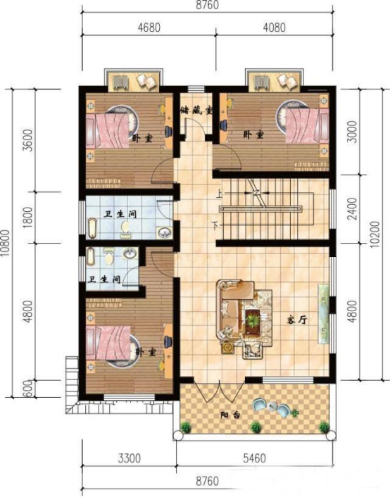 8x10米四层户型,小大功别墅,建完宅在家里看世界杯美滋滋v户型哪些别墅包含水图片